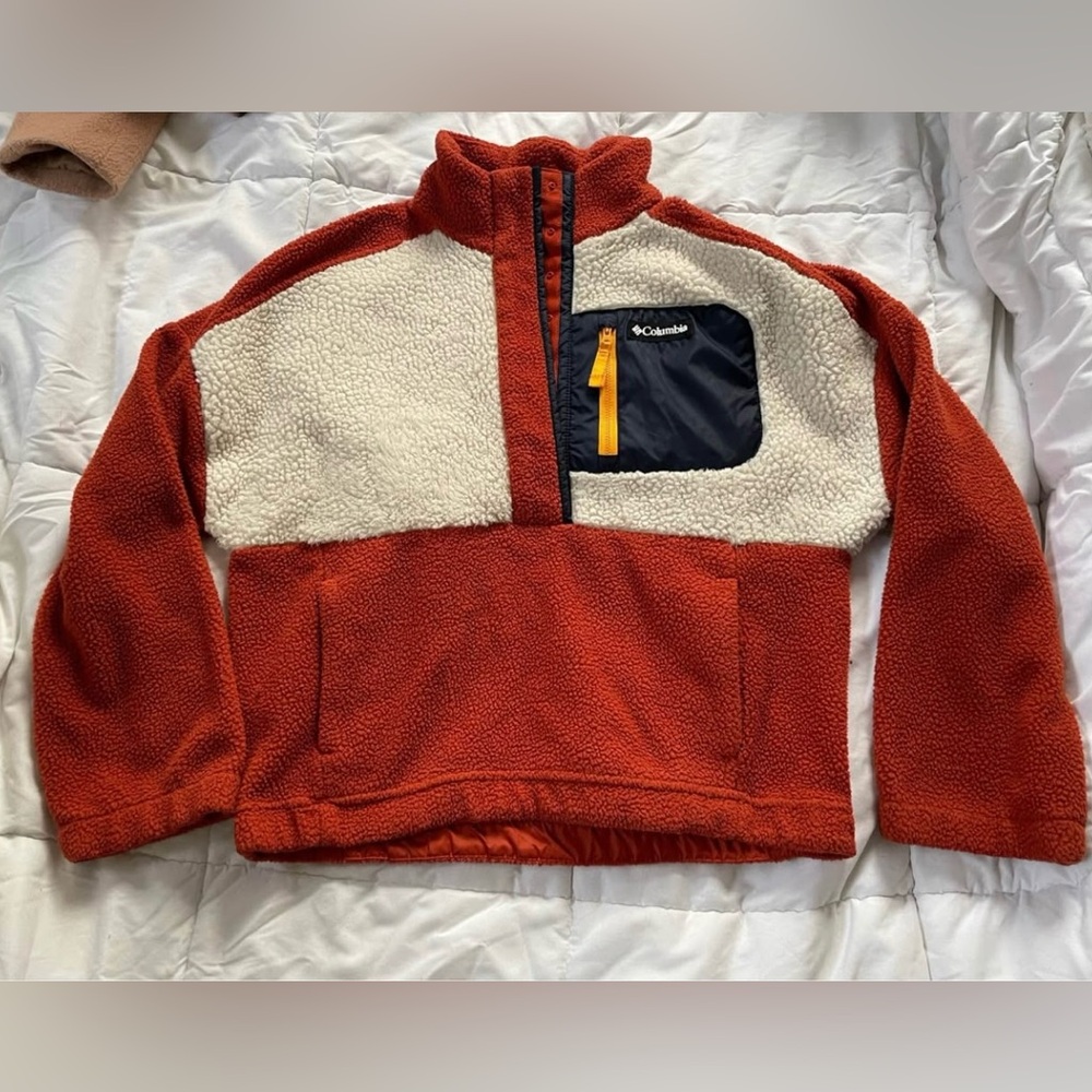 COLUMBIA Lodge Sherpa Pullover - Sz Med